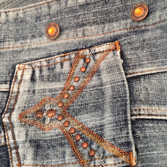 Yes denim jean jacket with embellishments - Picture 7 of 8